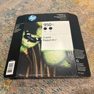 NEW HP 950XL Dual Black Set of Two Printer Ink